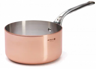 PRIMA MATERA Vysoký měděný rendlík s rovnými stěnami 20 cm / DE BUYER