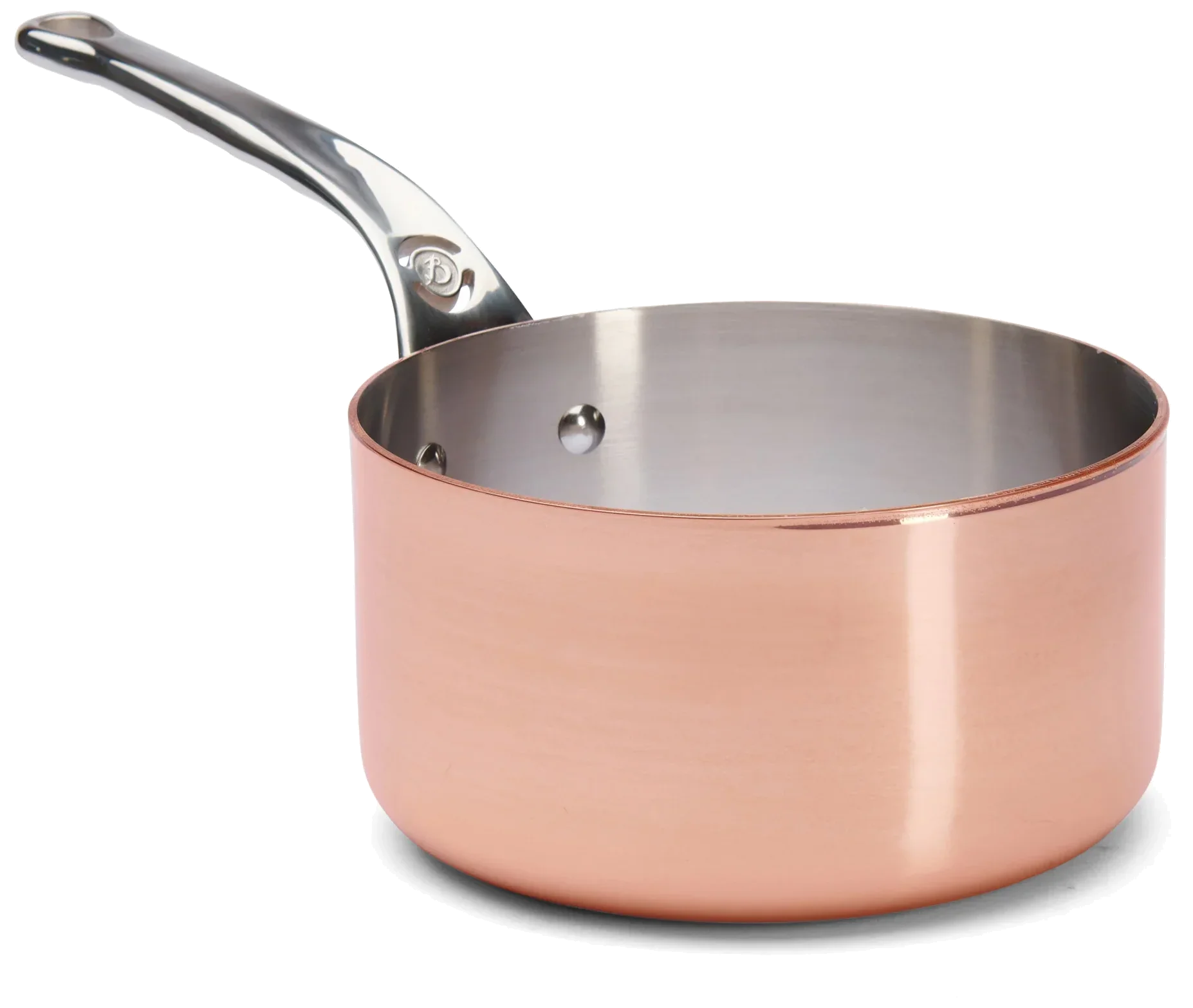 PRIMA MATERA Vysoký měděný rendlík s rovnými stěnami 20 cm / DE BUYER
