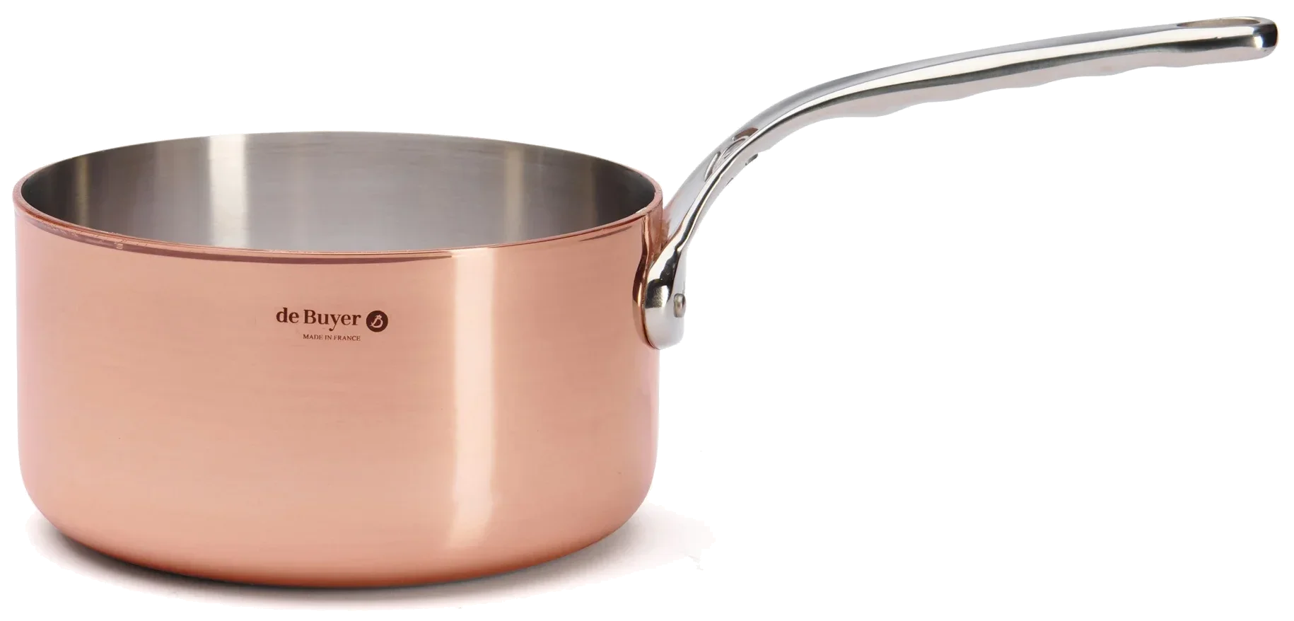 PRIMA MATERA Vysoký měděný rendlík s rovnými stěnami 20 cm / DE BUYER