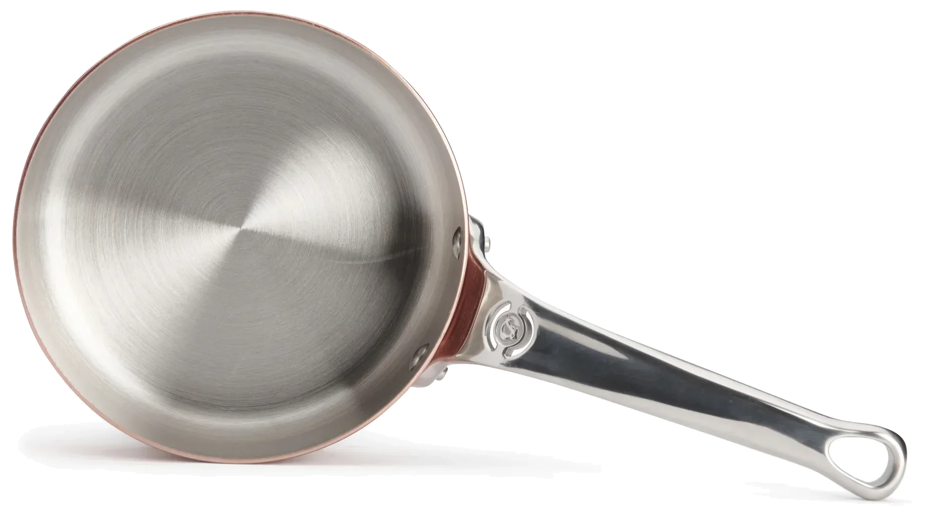 PRIMA MATERA Nízký měděný rendlík s rovnými stěnami 16 cm / DE BUYER