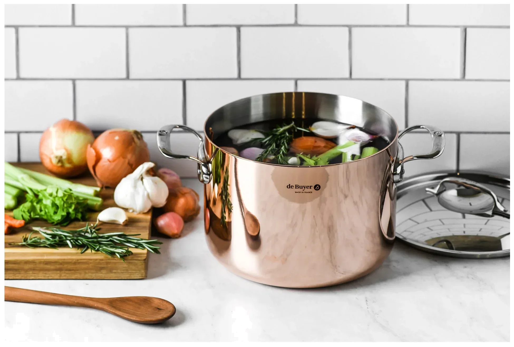 PRIMA MATERA Vysoký hrnec 24 cm / DE BUYER