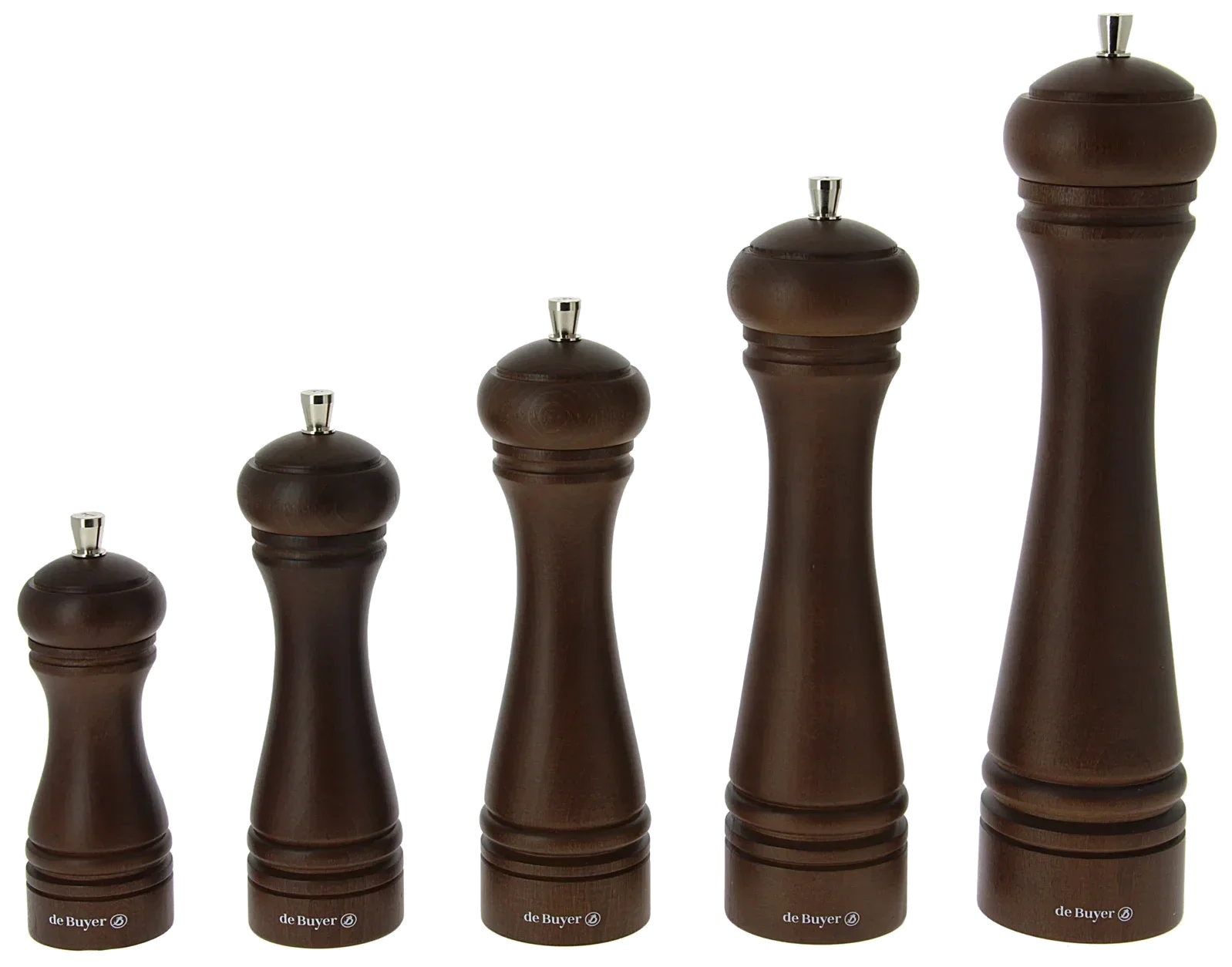 JAVA Mlýnek na sůl 18 cm tmavě hnědý / DE BUYER