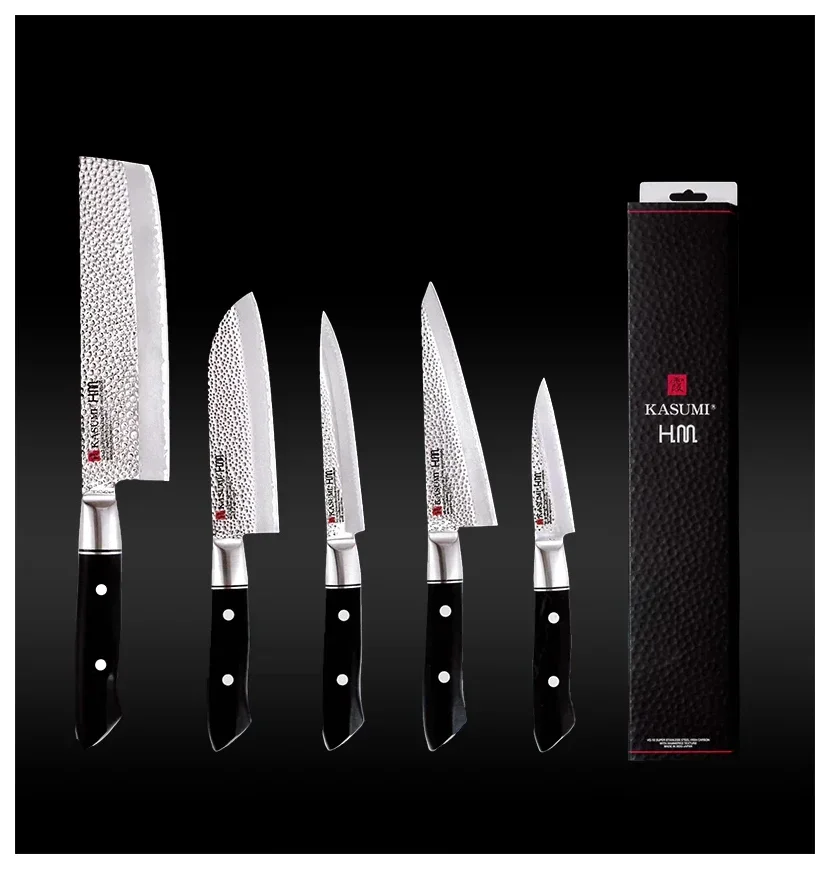 VG-10 HM Japonský carvingový nůž/vykrajování oček 9 cm tepaný / KASUMI