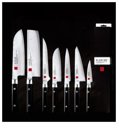 DAMASCUS Japonský nůž Santoku 18 cm z damaškové oceli / KASUMI