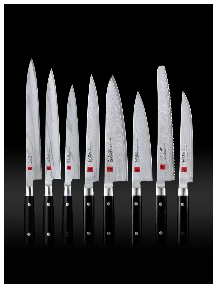 DAMASCUS Japonský nůž Santoku 18 cm z damaškové oceli / KASUMI