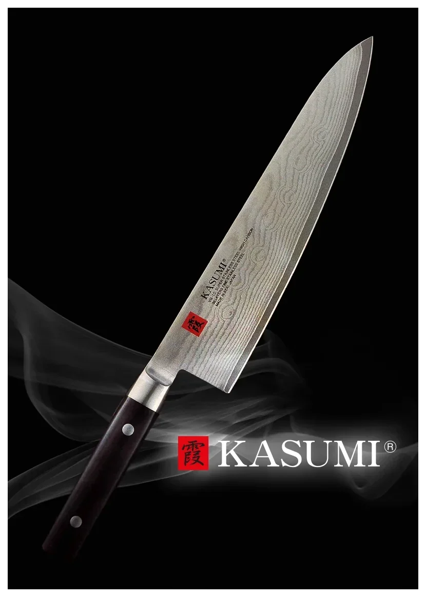 DAMASCUS Japonský nůž Santoku 18 cm z damaškové oceli / KASUMI