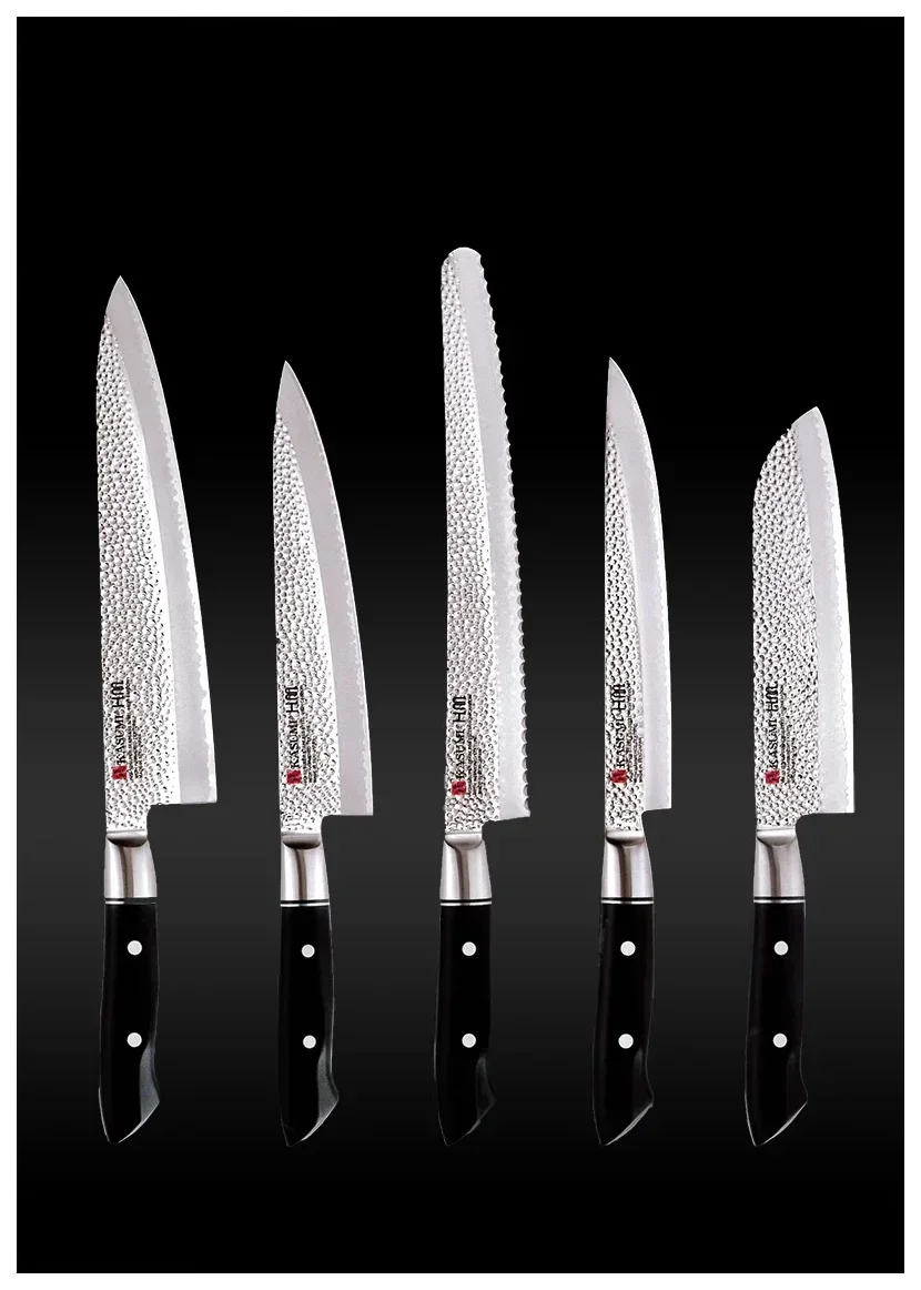 VG-10 HM Kovaný japonský nůž na chléb 25 cm tepaný / KASUMI
