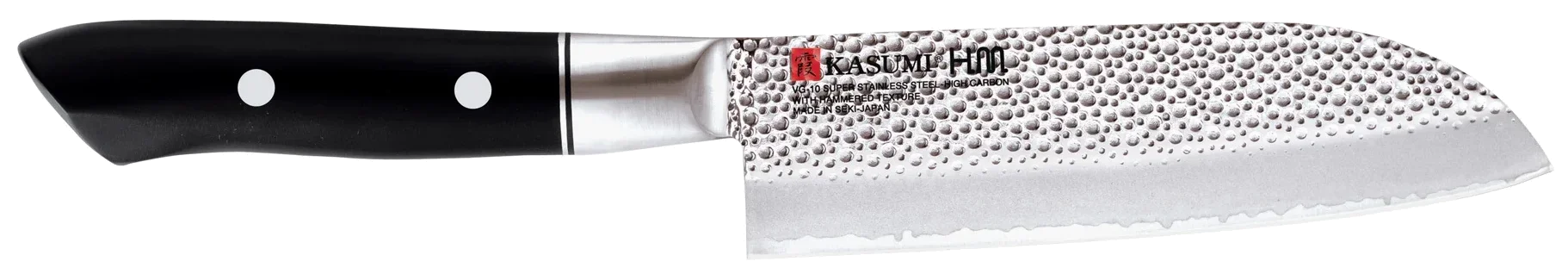 VG-10 HM Malý kovaný japonský nůž Santoku 13 cm tepaný / KASUMI
