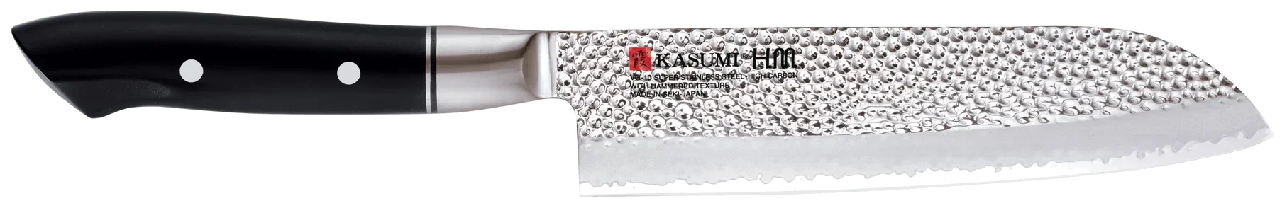 VG-10 HM Kovaný japonský nůž Santoku 18 cm tepaný / KASUMI