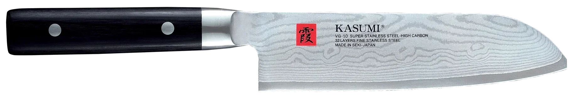 DAMASCUS Japonský nůž Santoku 18 cm z damaškové oceli / KASUMI