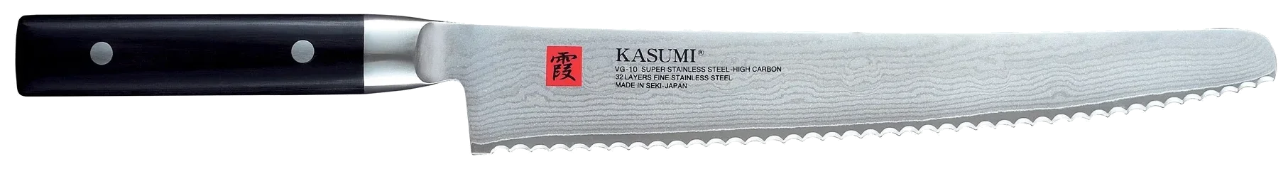 DAMASCUS Japonský nůž na chléb z damaškové oceli / KASUMI