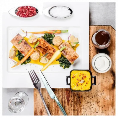 BELLE CUISINE NOIR Mini čtvercový pekáček 7 x 7 x 3,5 cm / REVOL