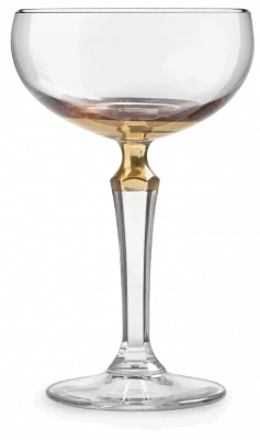 SIGNATURE 001 Sklenice Imperfect Gold Coupe 250 ml / ONIS