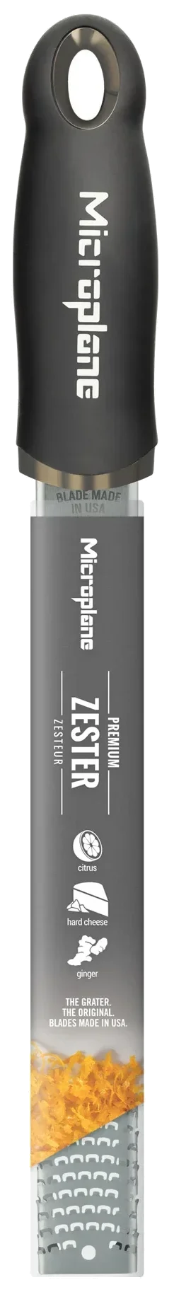 PREMIUM CLASSIC Černé struhadlo Zester / MICROPLANE