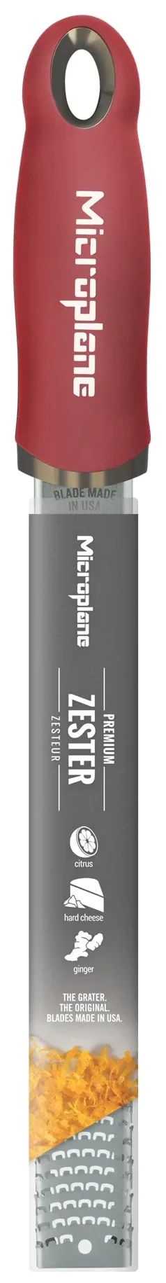 PREMIUM CLASSIC Struhadlo Zester, karmínově červené / MICROPLANE