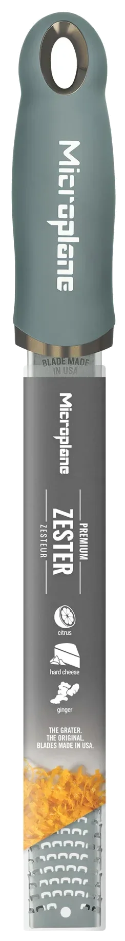 PREMIUM CLASSIC Struhadlo Zester, eukalyptově zelené / MICROPLANE