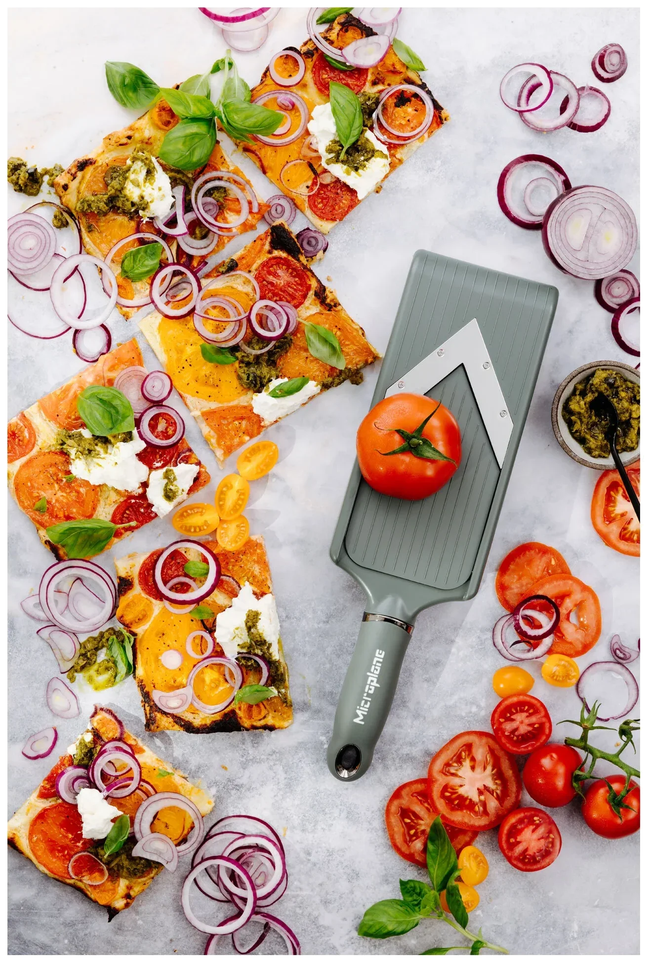 MICROPLANE Mandolína PureCut SPECIALTY eukalyptově zelený