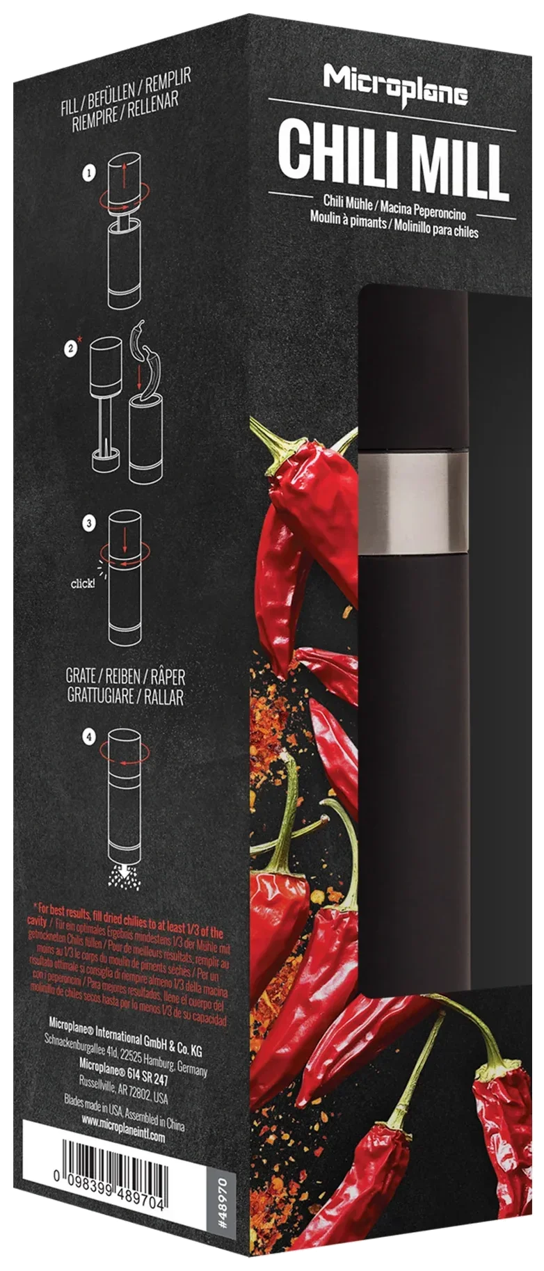 SPECIALTY Mlýnek na sušené chilli papričky / MICROPLANE