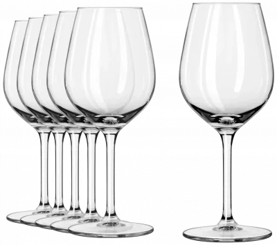 FORTIUS Sklenice na stopce 375 ml (sada 6 ks) / ONIS