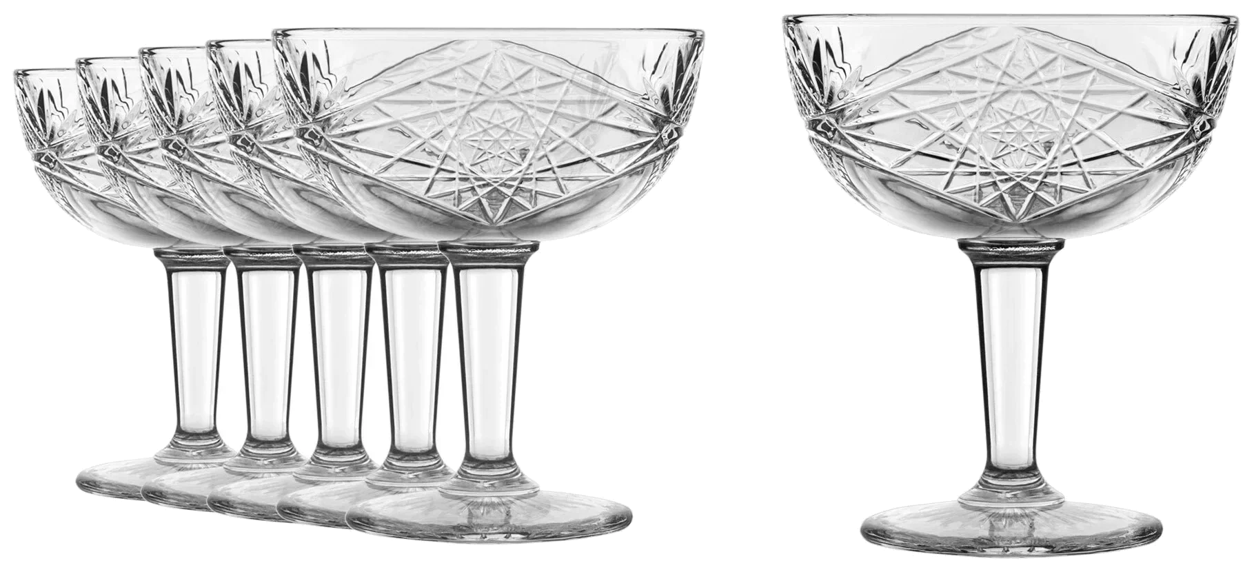 ICON Sklenice na stopce 250 ml (sada 6 ks) / ONIS