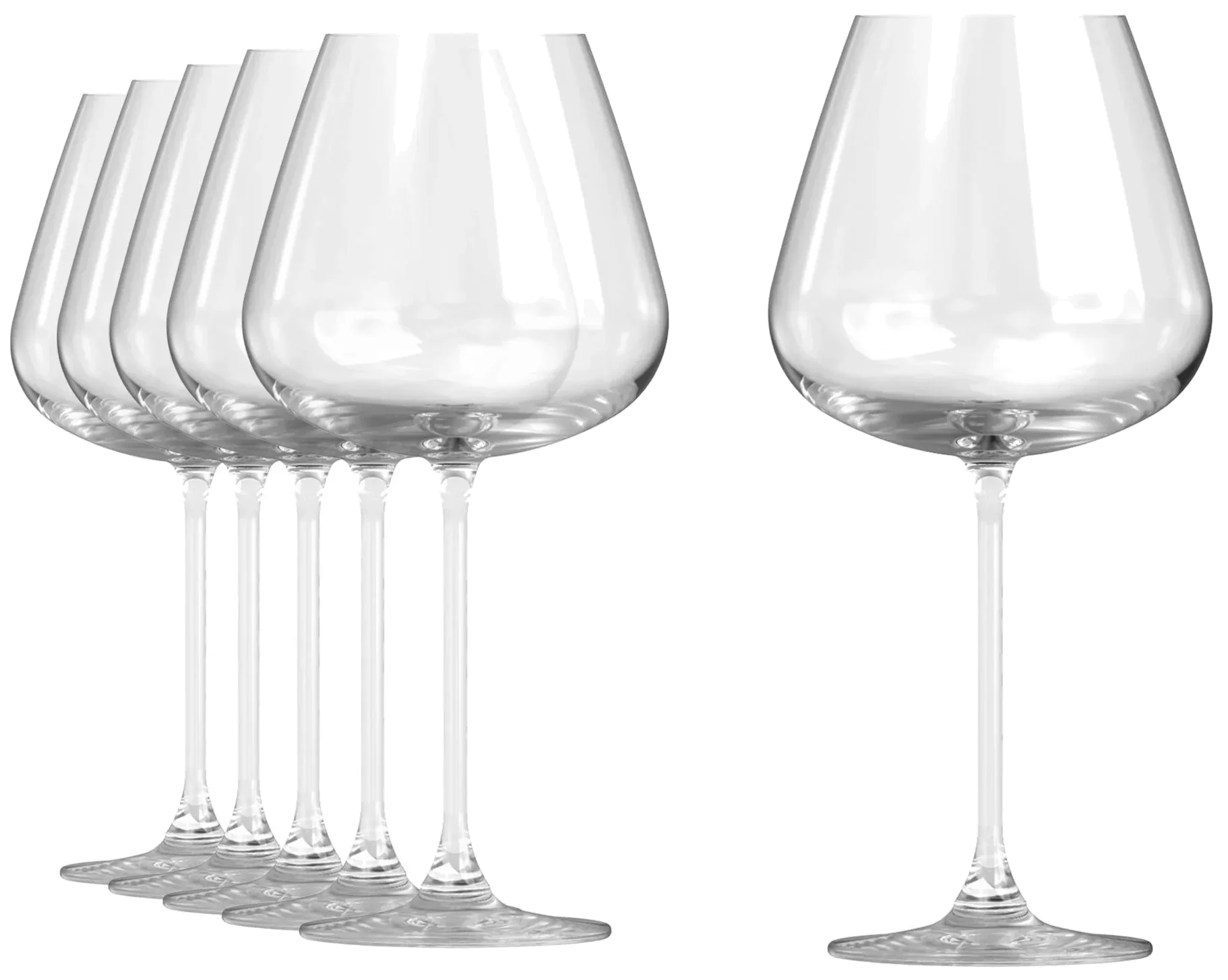 BESPOKE Sklenice na stopce 665 ml (sada 6 ks) / ONIS