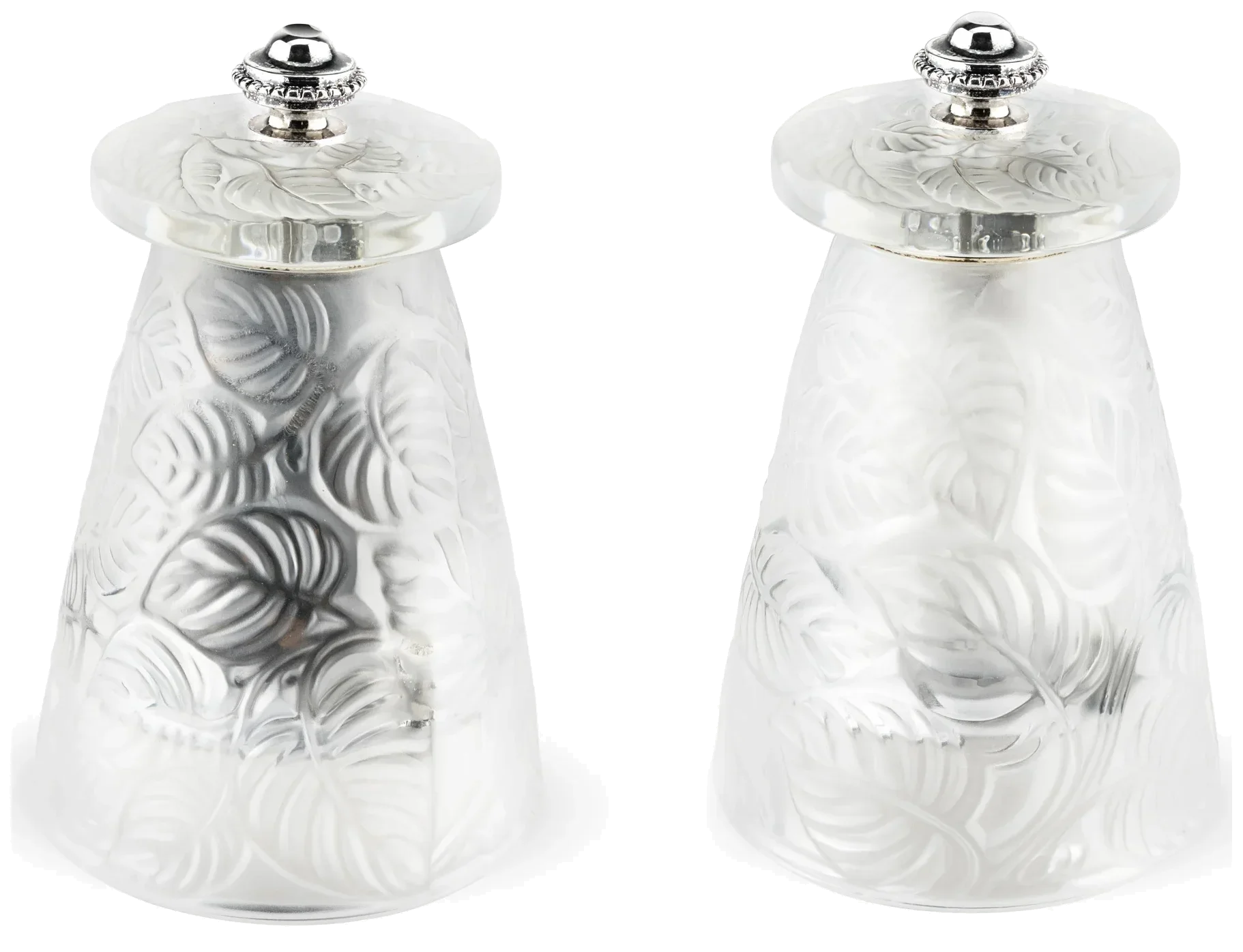 LALIQUE Sada mlýnků z křišťálu Lalique 9 cm / PEUGEOT