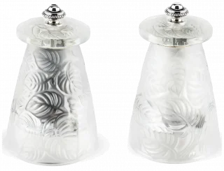 LALIQUE Sada mlýnků z křišťálu Lalique 9 cm / PEUGEOT