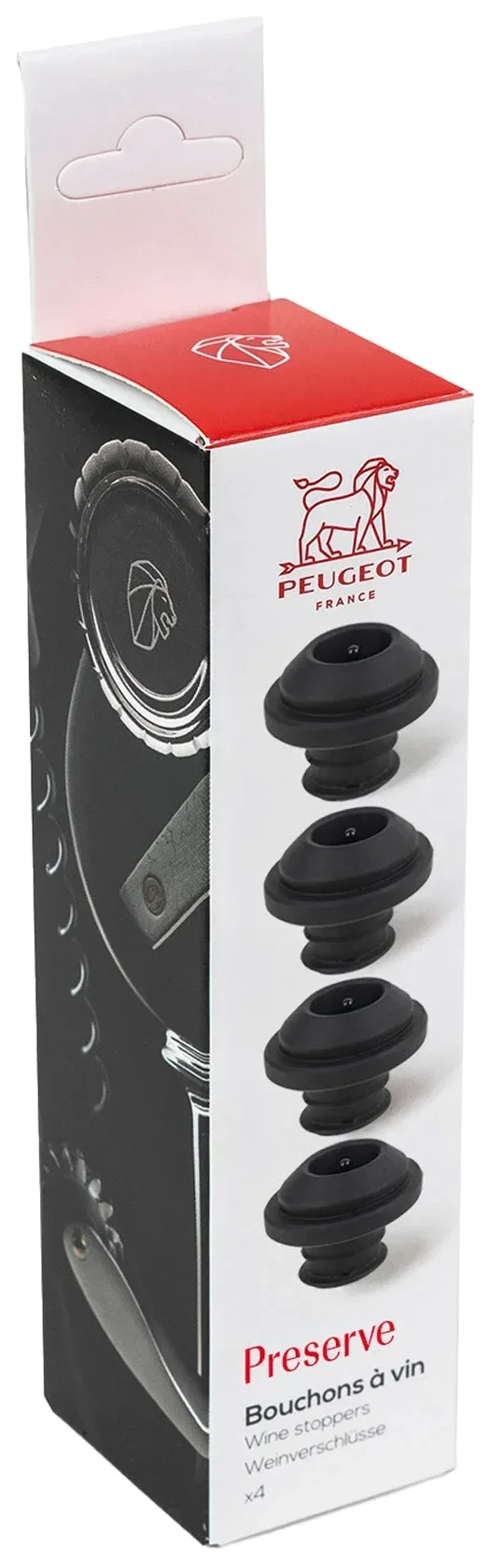 PEUGEOT Zátka na víno, 4 ks
