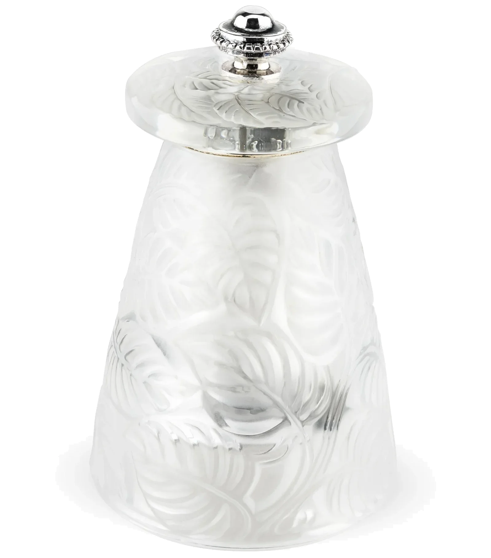 LALIQUE Mlýnek na sůl z křišťálu Lalique 9 cm / PEUGEOT