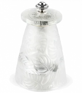 LALIQUE Mlýnek na sůl z křišťálu Lalique 9 cm / PEUGEOT