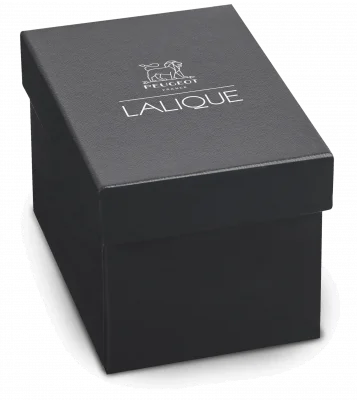 LALIQUE Mlýnek na sůl z křišťálu Lalique 9 cm / PEUGEOT