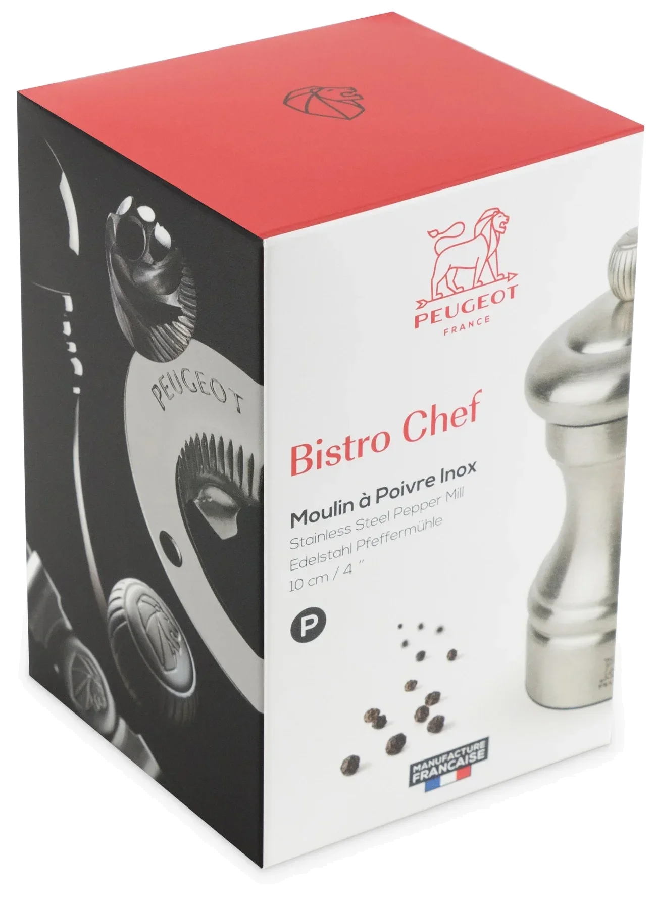 BISTRO CHEF Mlýnek na pepř 10 cm ocelový / PEUGEOT