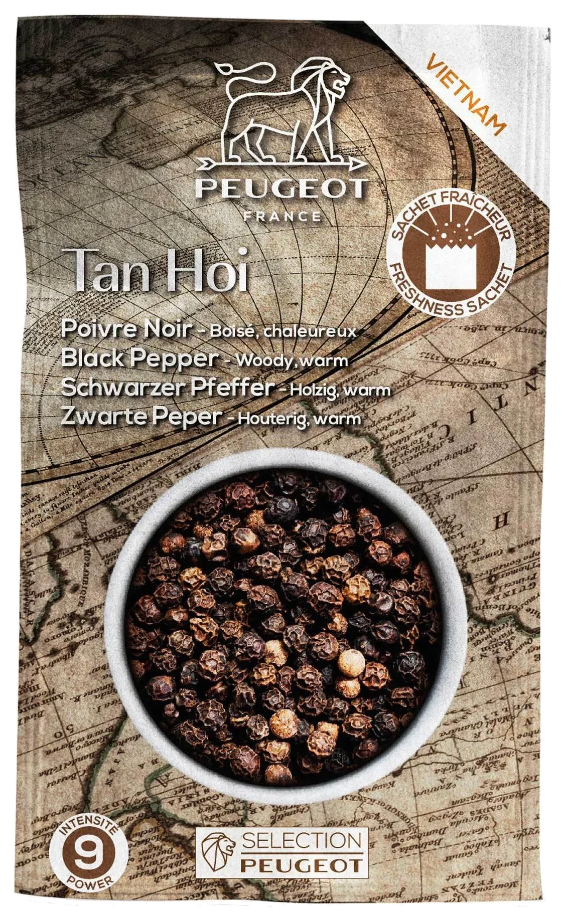 TAN HOI Černý pepř z Vietnamu 80 g / PEUGEOT