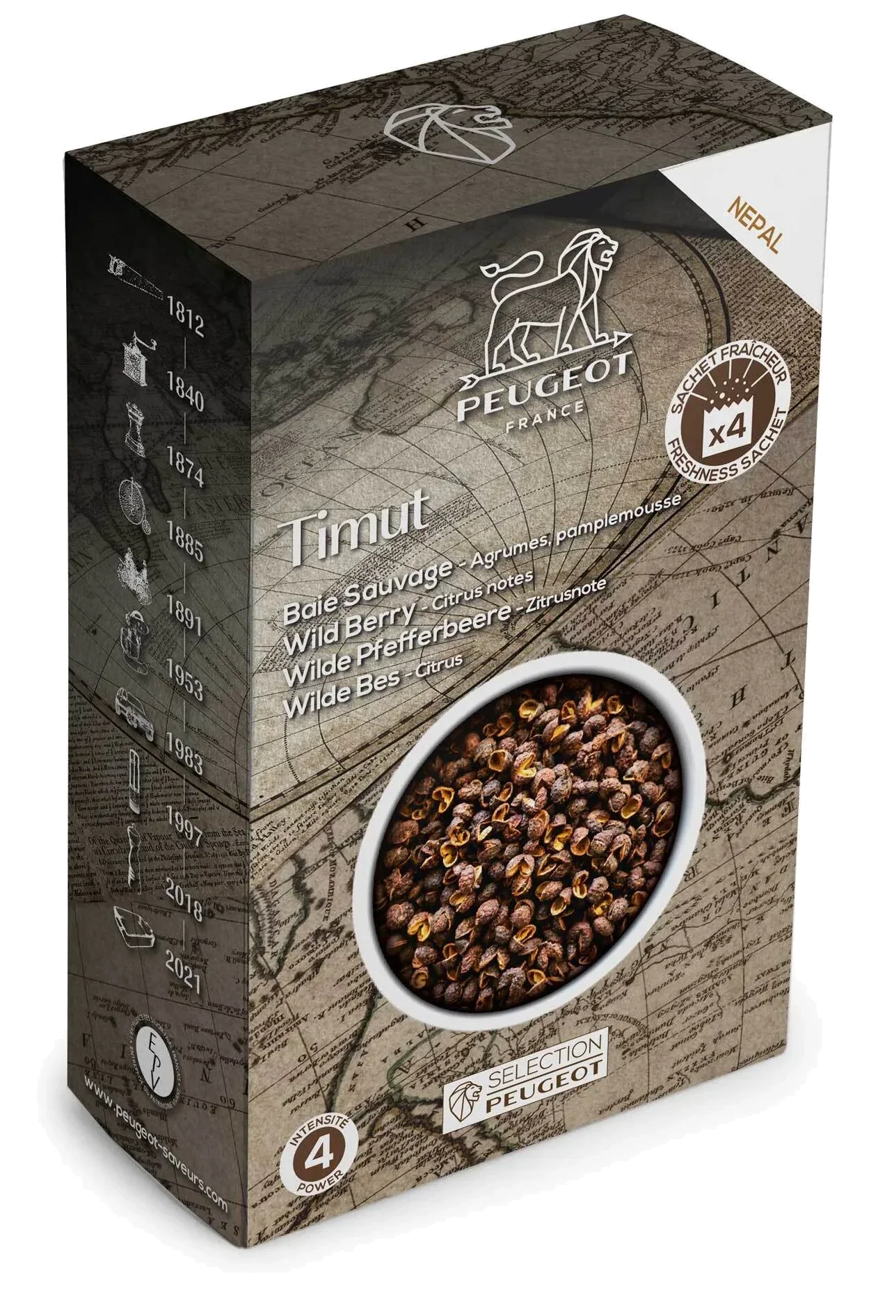 TIMUT Divoký pepř z Nepálu 40 g / PEUGEOT
