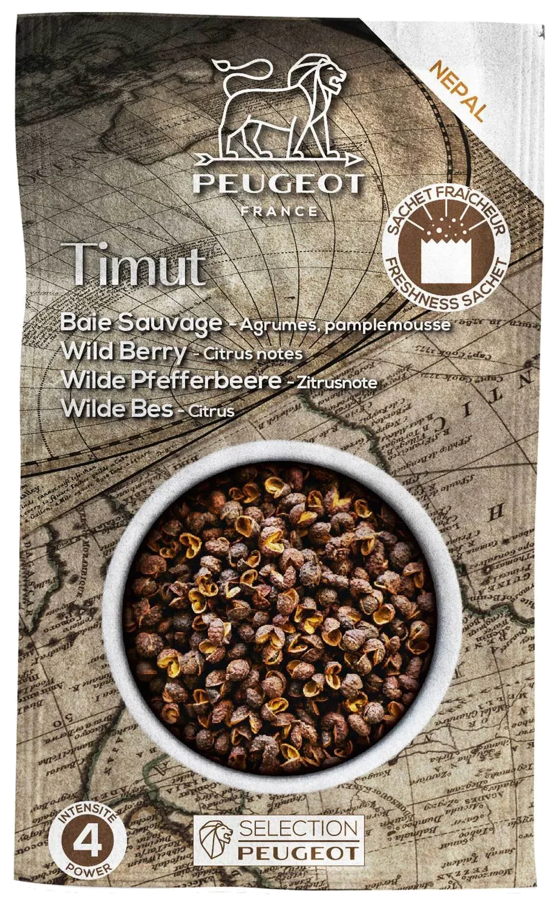 TIMUT Divoký pepř z Nepálu 40 g / PEUGEOT