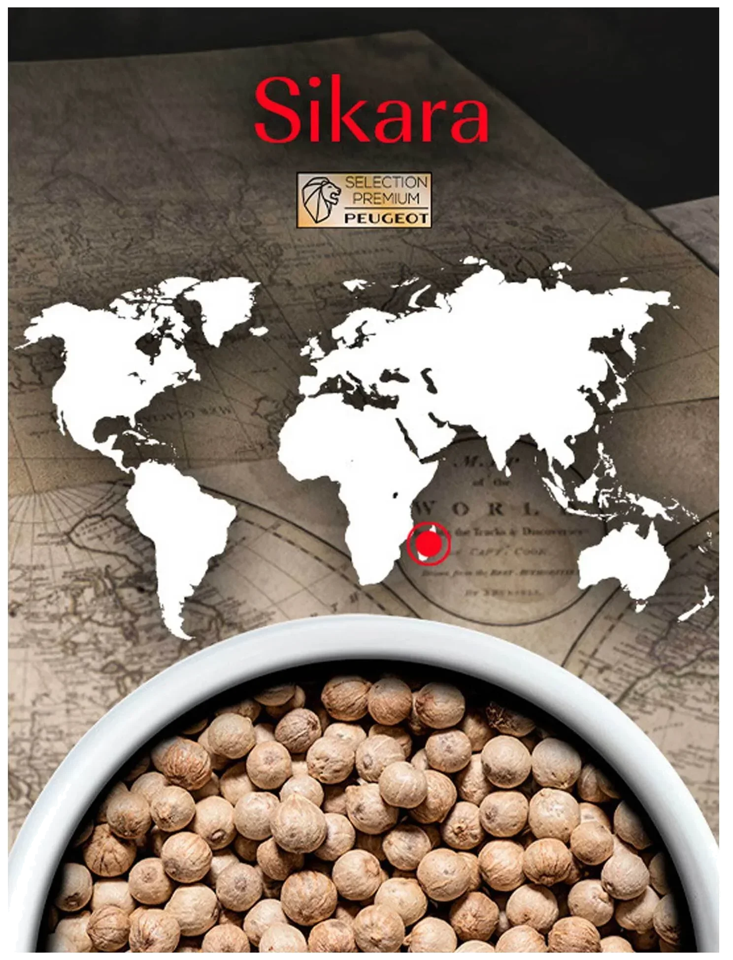 SIKARA Bílý pepř z Madagaskaru 60 g / PEUGEOT