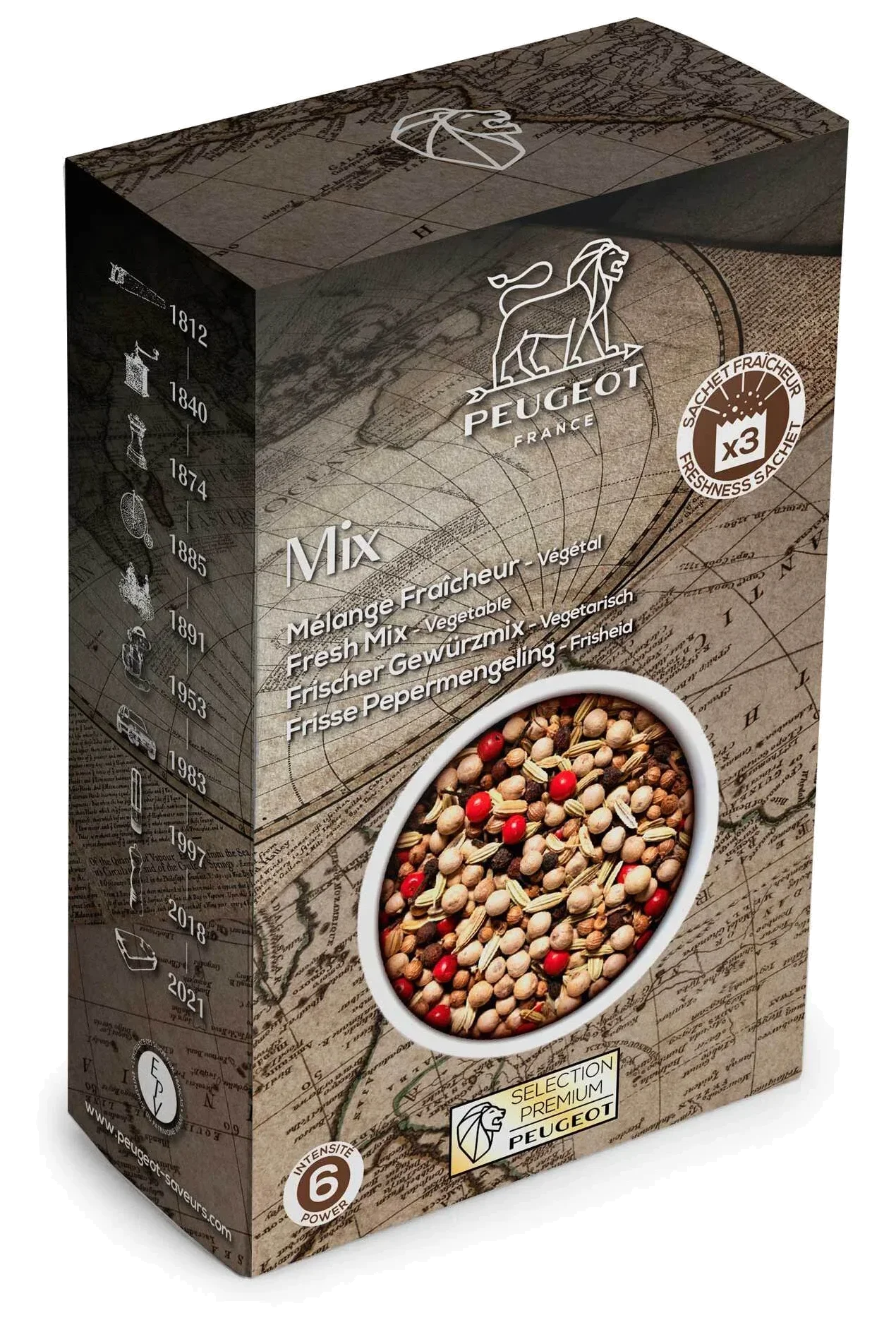 FRESH BLEND Směs pepřů a bylinek 60 g / PEUGEOT