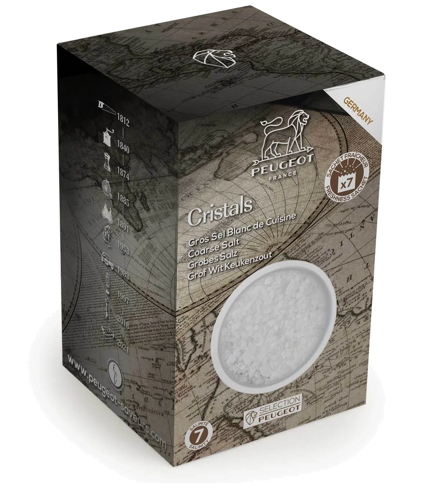 WHITE SALT Bílá sůl z Německa 350 g / PEUGEOT