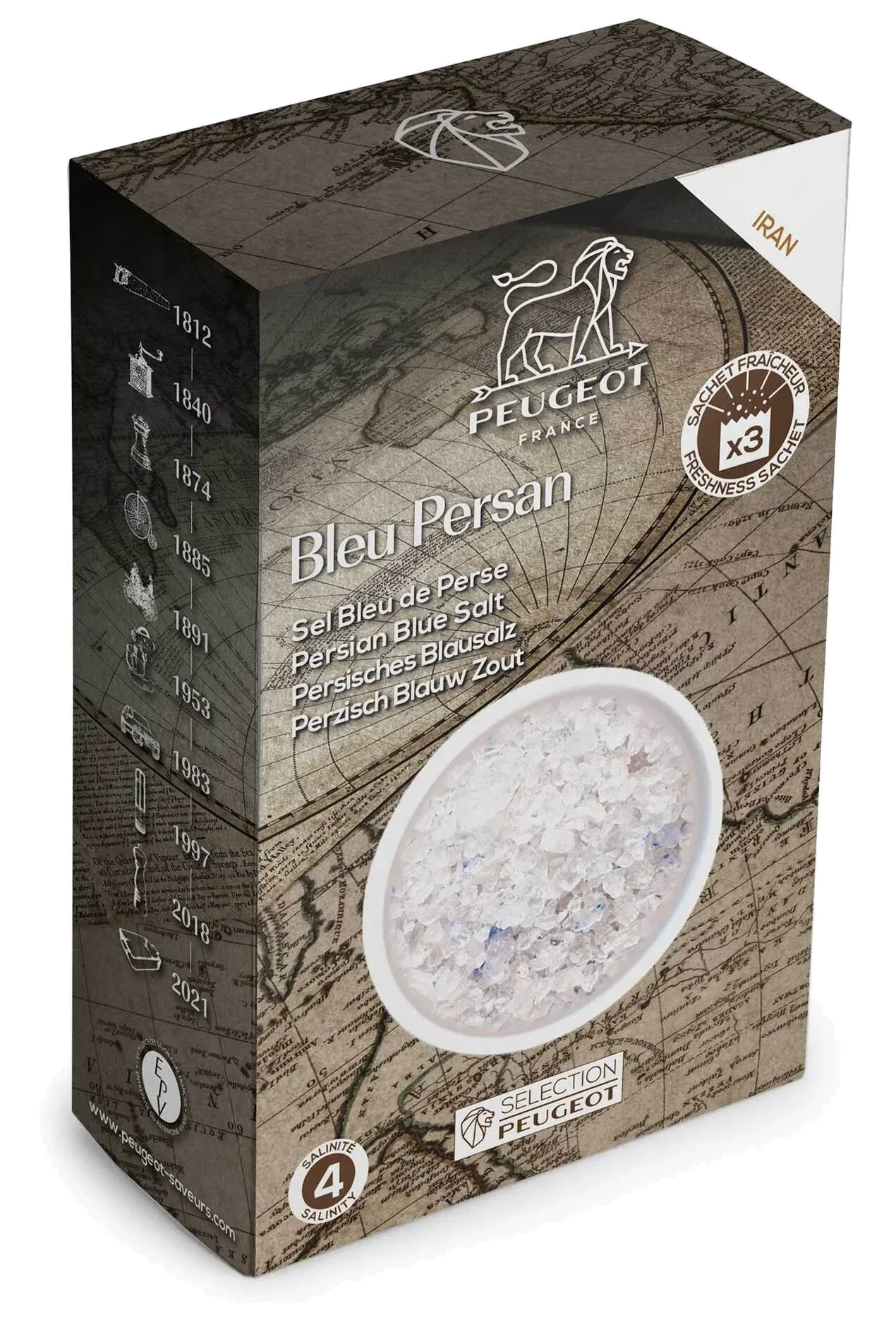 BLUE SALT Modrá perská sůl z Íránu 150 g / PEUGEOT