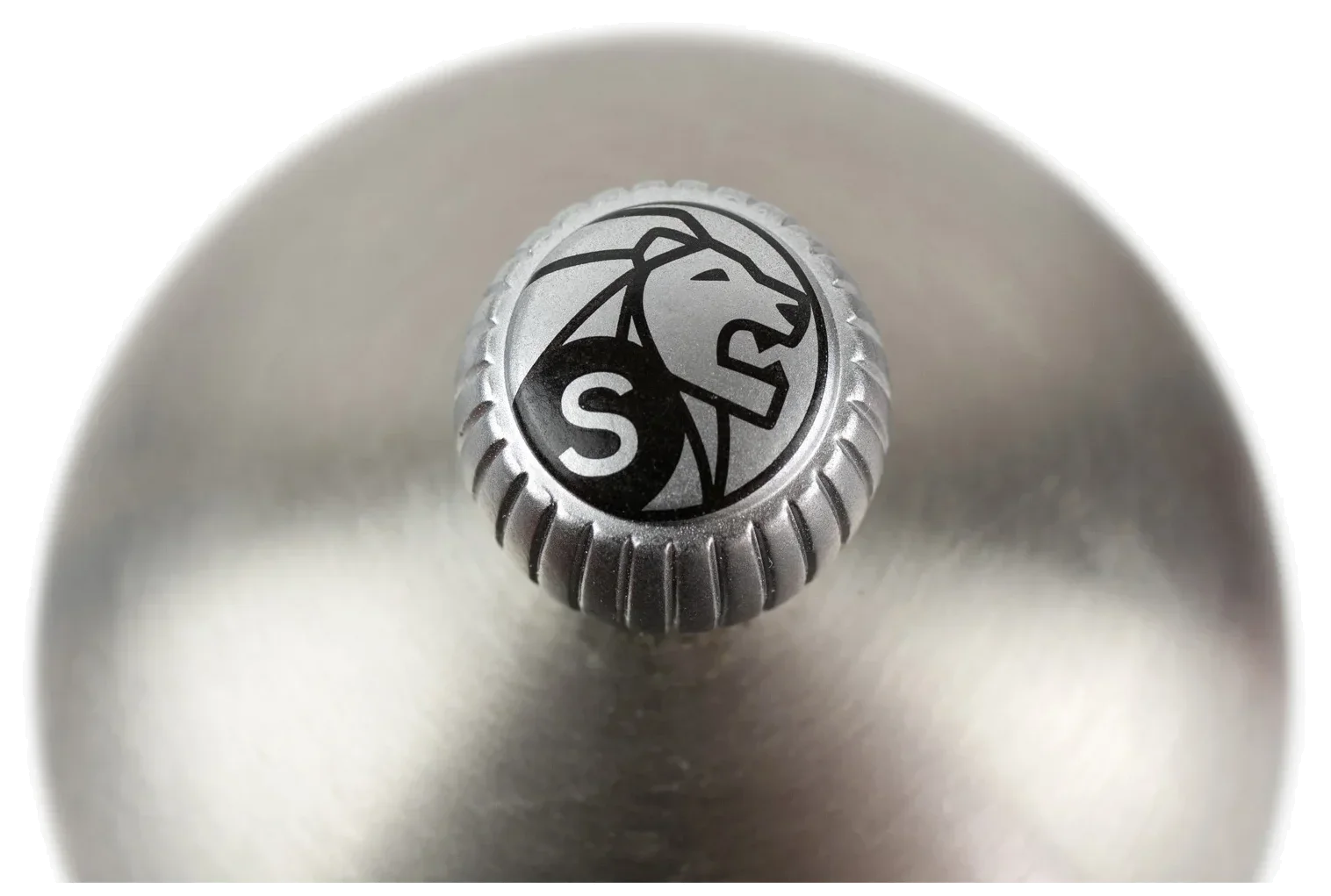 Matně chromovaná matice na mlýnky - sůl (S) - PEUGEOT
