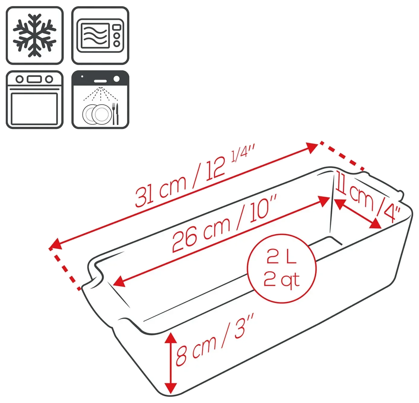 APPOLIA Forma na biskupský chlebíček 31 cm grafitová / PEUGEOT