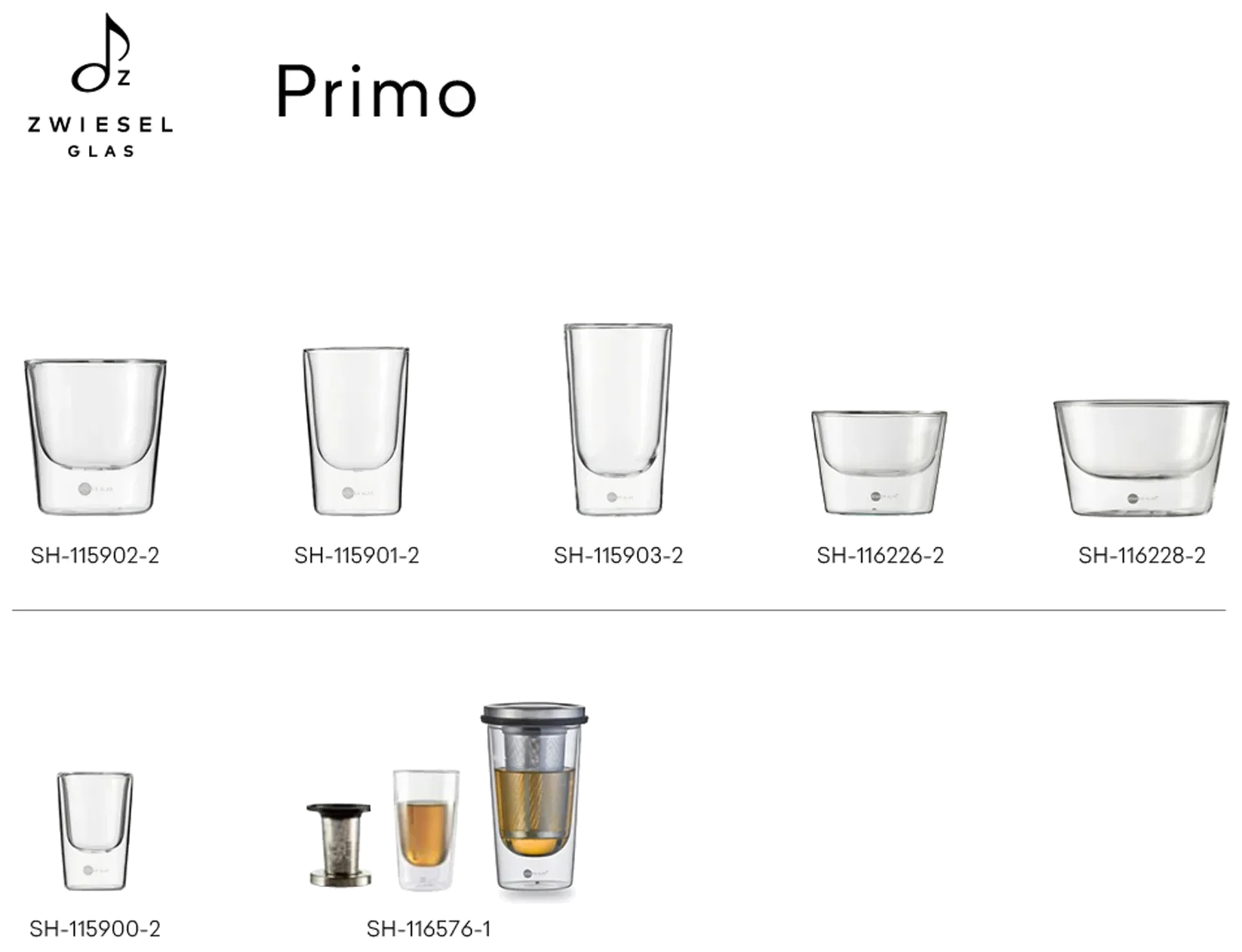 PRIMO Sklenice 186 ml, 2 ks / JENAER GLAS
