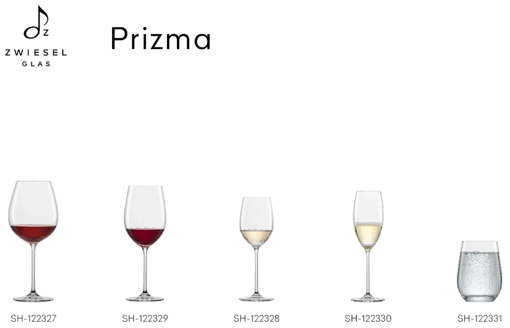 PRIZMA Sklenice na bílé víno 296 ml, sada 2 ks / ZWIESEL GLAS