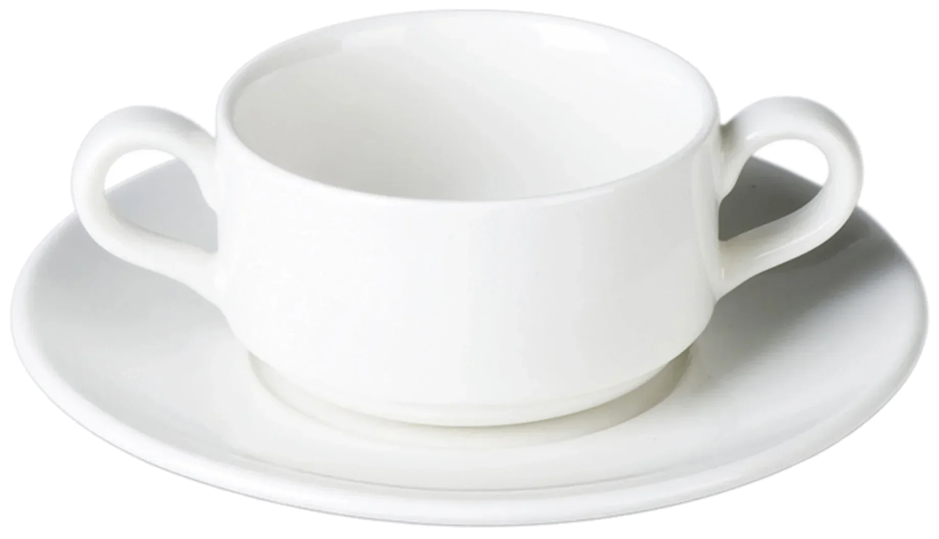 BANQUET Šálek na bujón s oušky 180 ml / RAK PORCELAIN