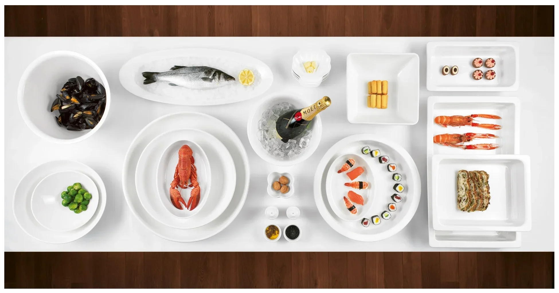 BUFFET Porcelánová vložka do kulatých ohřívačů / RAK PORCELAIN
