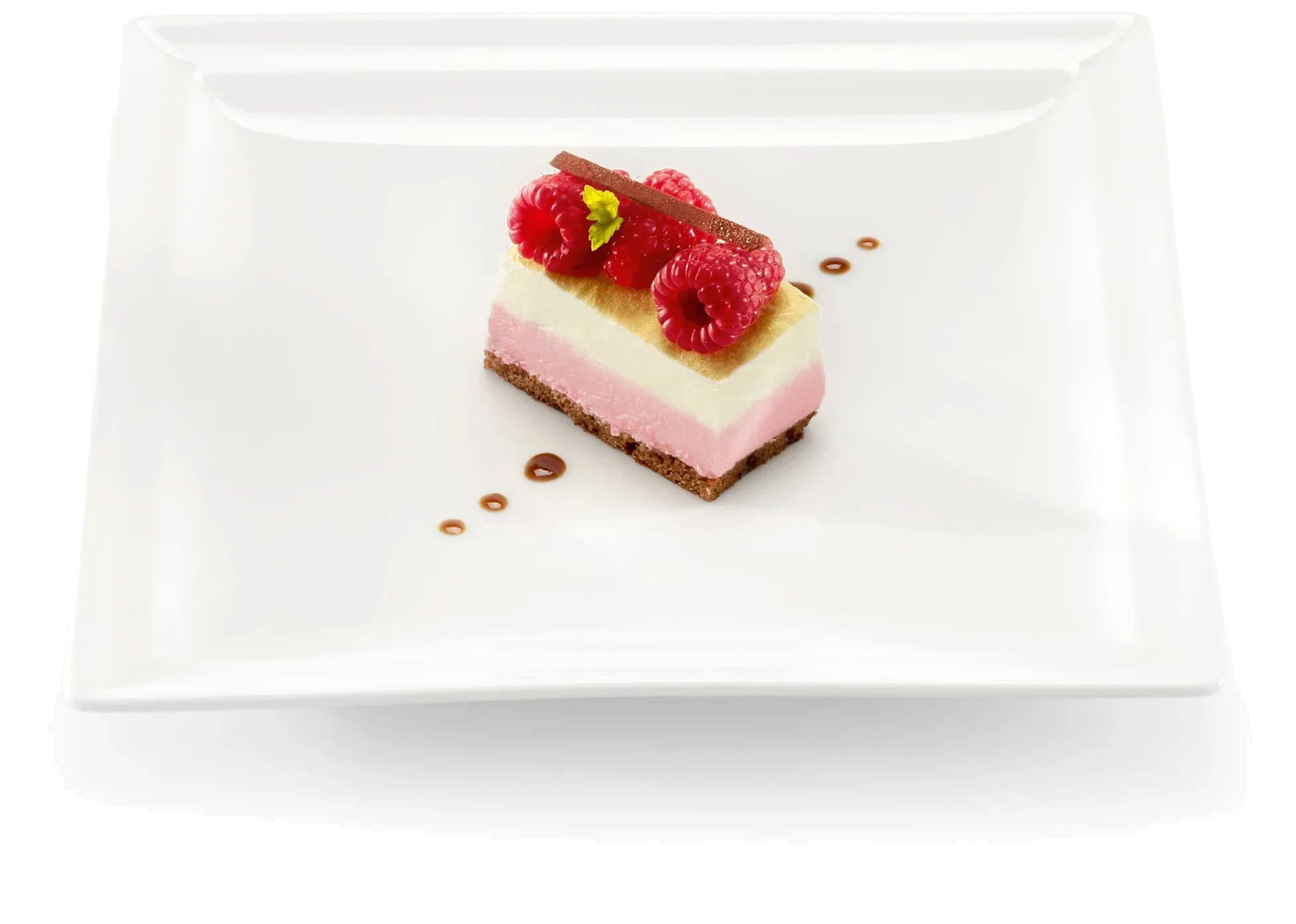CLASSIC GOURMET Čtvercový mělký talíř 24 cm / RAK PORCELAIN