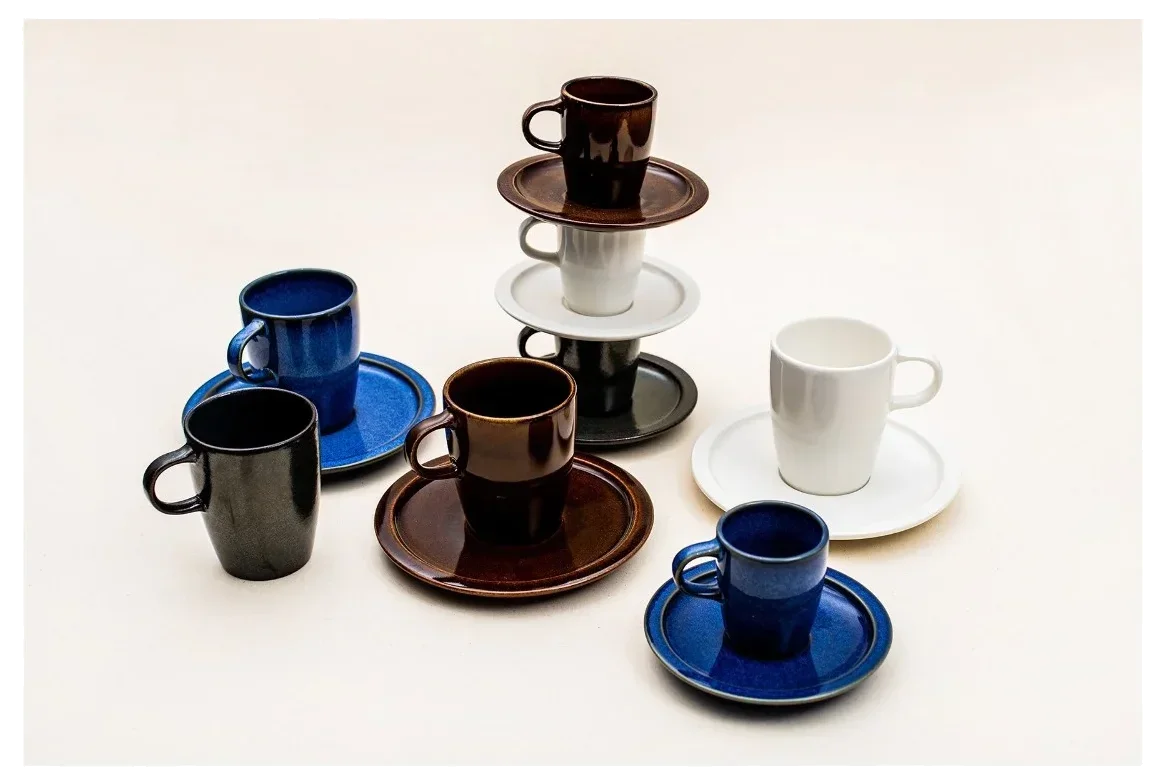 EASE RAKSTONE Podšálek na espresso 13 cm jantarový / RAK PORCELAIN
