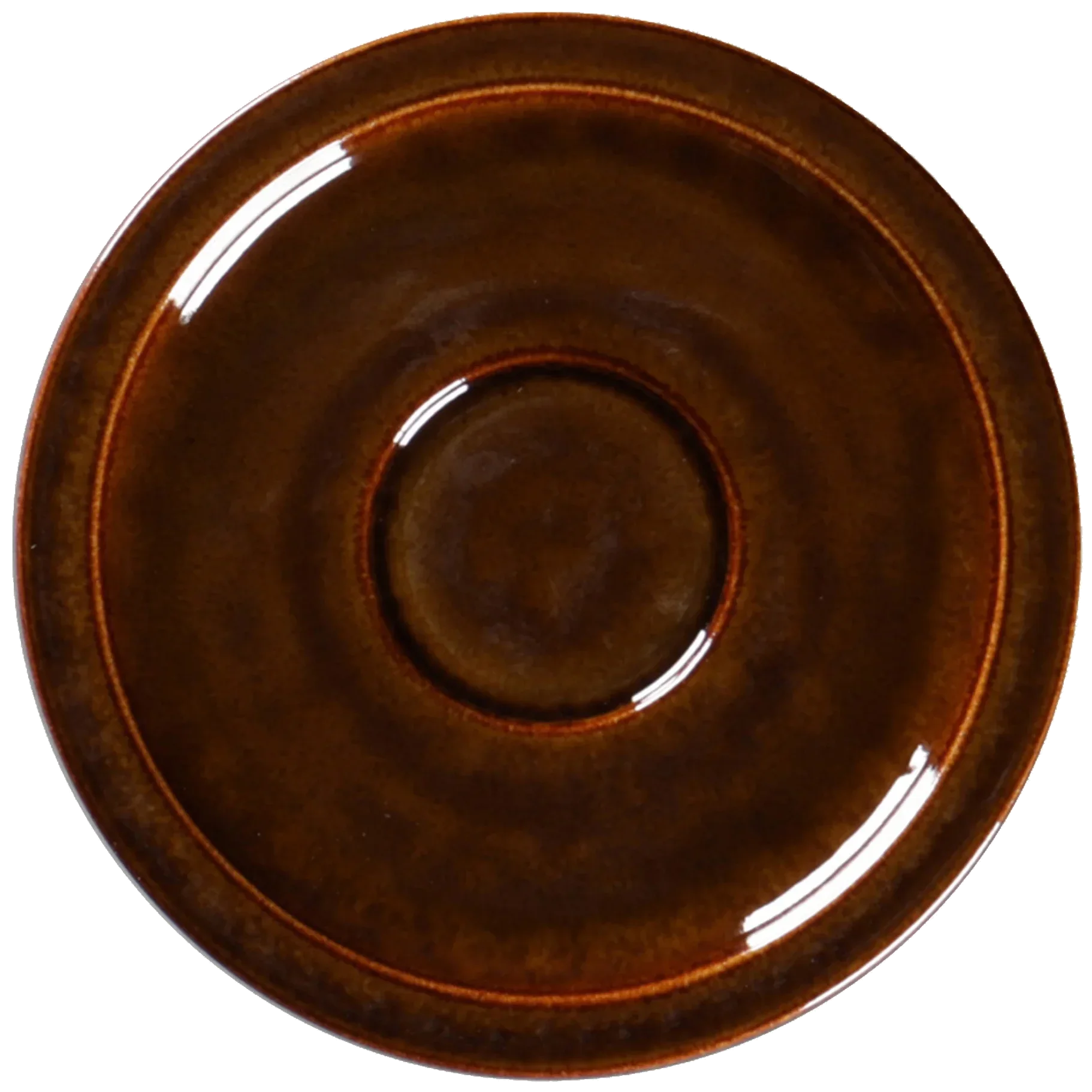 EASE RAKSTONE Podšálek na espresso 13 cm jantarový / RAK PORCELAIN