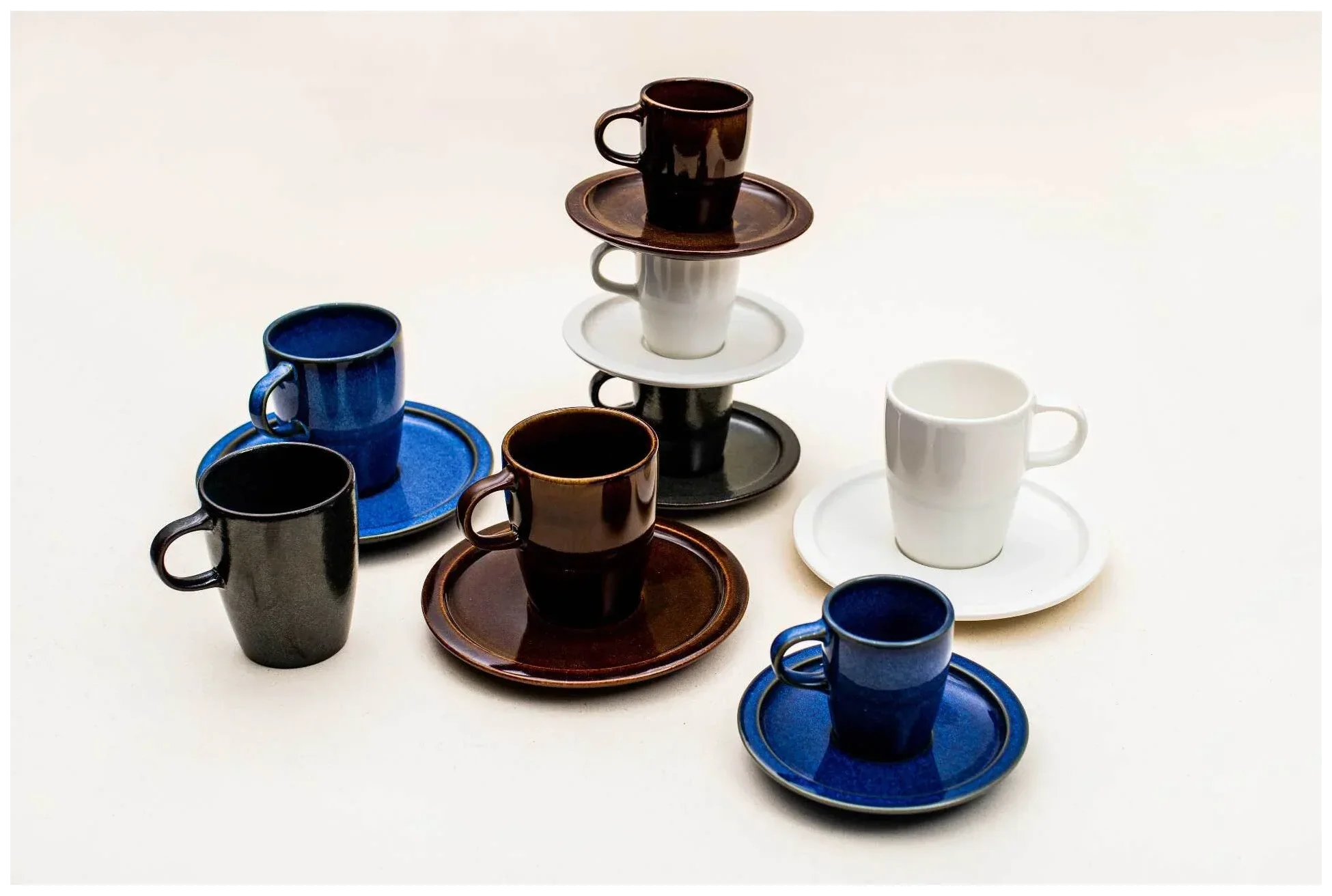 EASE RAKSTONE Šálek na espresso 90 ml kobaltový / RAK PORCELAIN