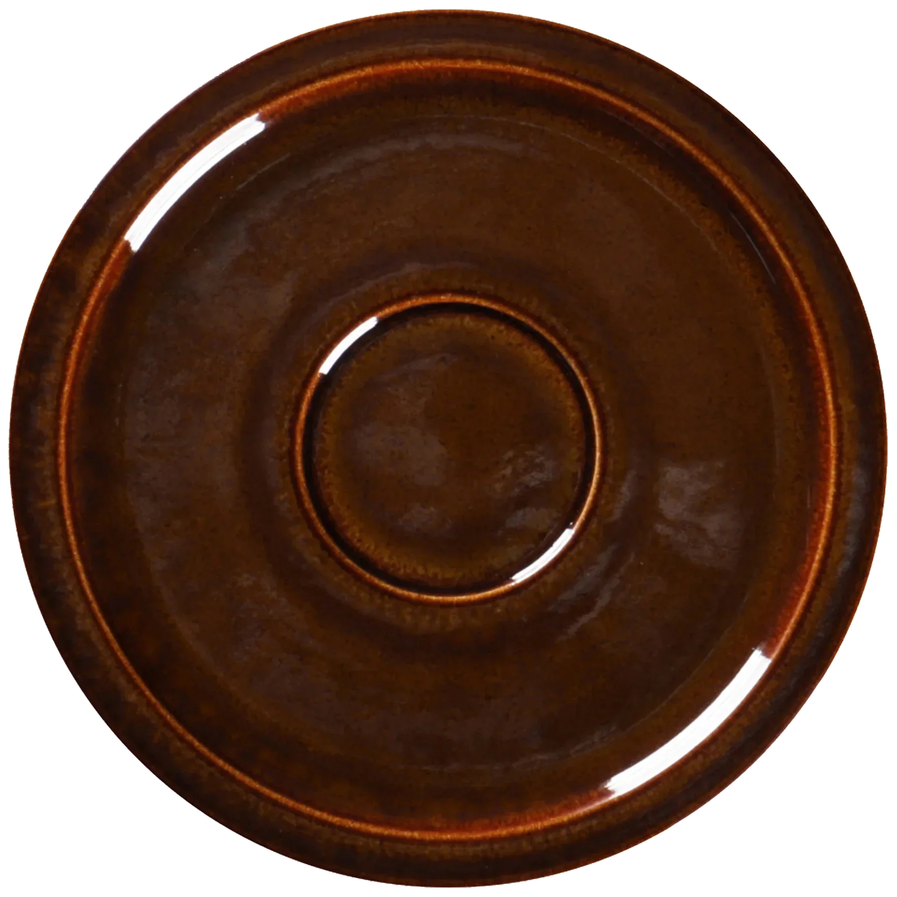 EASE RAKSTONE Podšálek 16,3 cm jantarový / RAK PORCELAIN